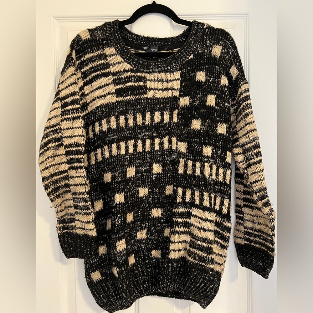 Oversized Sparkle & Fade Sweater